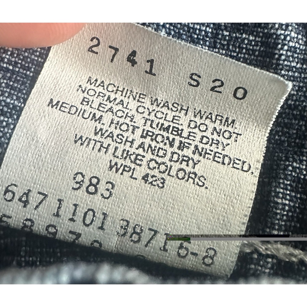 Levi's 577 Jeans Women's 10 MIS Loose Fit Lower Rise Dark Blue Denim Y2K Cropped - Picture 10 of 10
